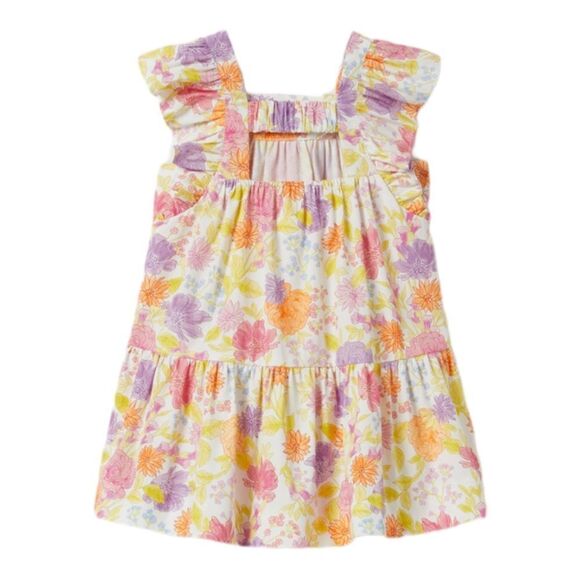 ZARA Kids | Multicolored | FLORAL CUT OUT DRESS - Picture 3 of 5